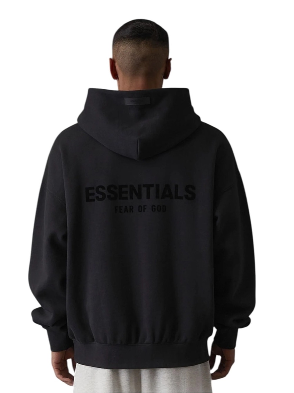 Fear of God Essentials black Hoodie Stretch Limo SS22 medium pocket streetwear